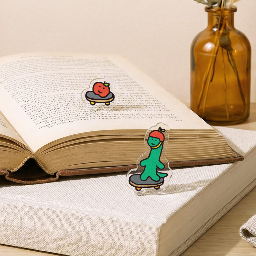 【台灣7-11 預購】JOGUMAN 壓克力耳環（BRACHIO&APPLE）B款