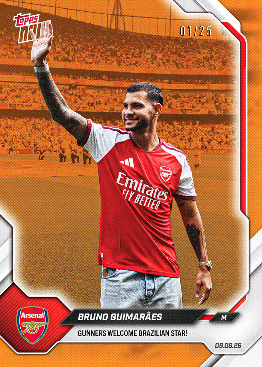 Bruno Guimarães - 2026/27 Arsenal FC Topps NOW® #1 加盟紀念卡【團購】