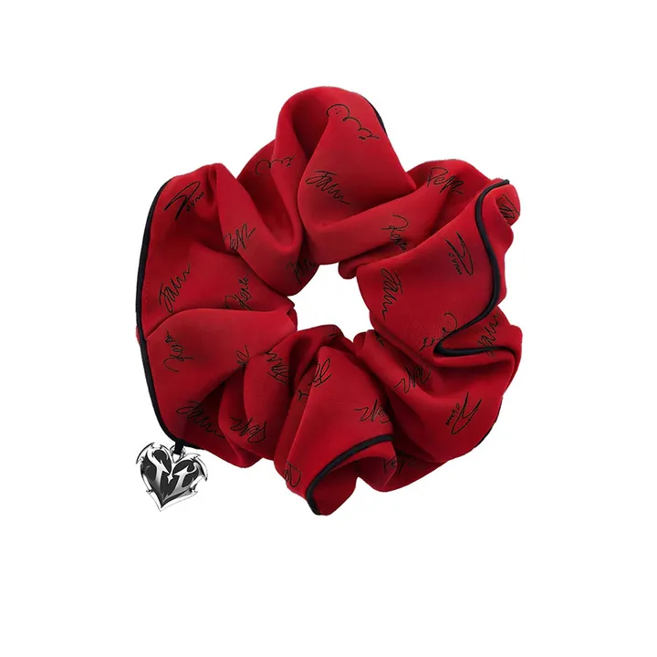 [T1 x ABLY] Heart Scrunchie