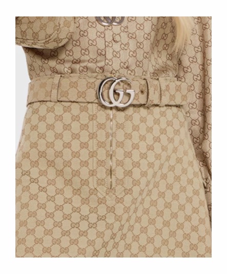 Gucci 男女同款 Flat Marmont 可調節腰帶65 70 75 80 85 90 95 100 105 110 115 120碼3.81cm 