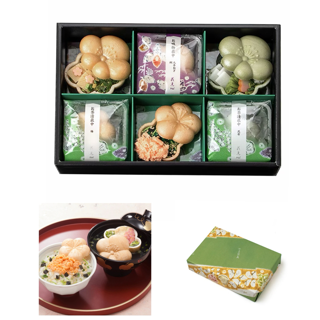 ✨新年禮盒．京都辻が花✨高級最中餅/茶漬+湯品