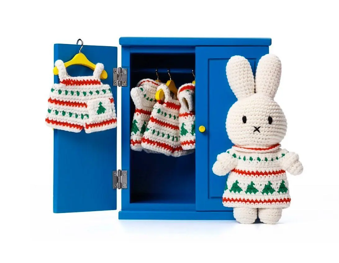 📦訂購 台灣代購 荷蘭 Just Dutch 手工編織 米菲 Miffy 布偶聖誕洋裝 公仔