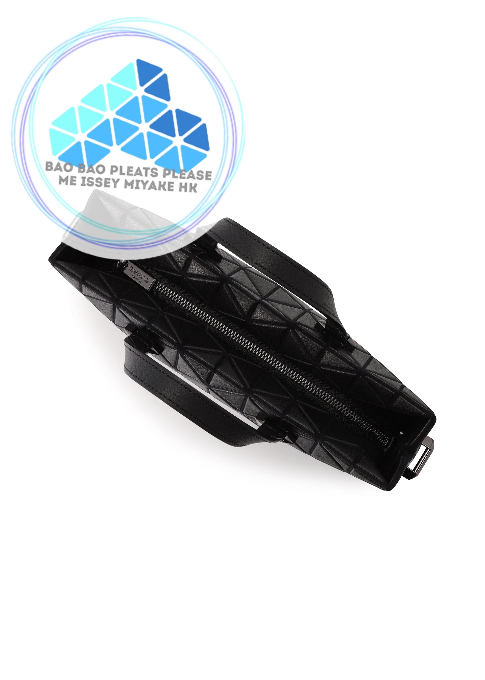 BAO BAO Tonneau 啞面皮革立體三角格手提斜孭兩用袋top handles crossbody 2ways bag S size細尺寸