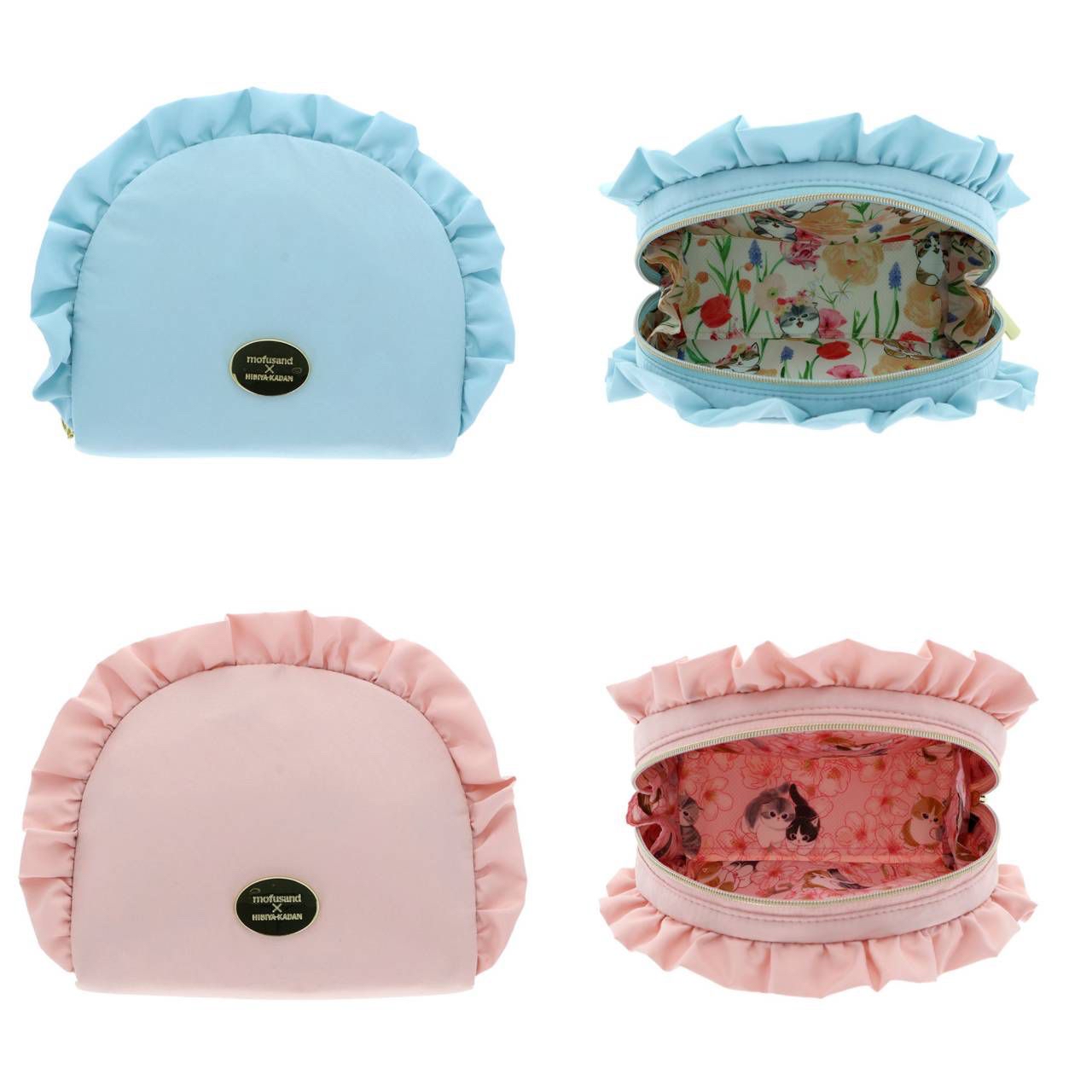 四月連線貨品 - 日本MOFUSAND  日比谷花壇 x Mofusand 裙邊化妝袋  