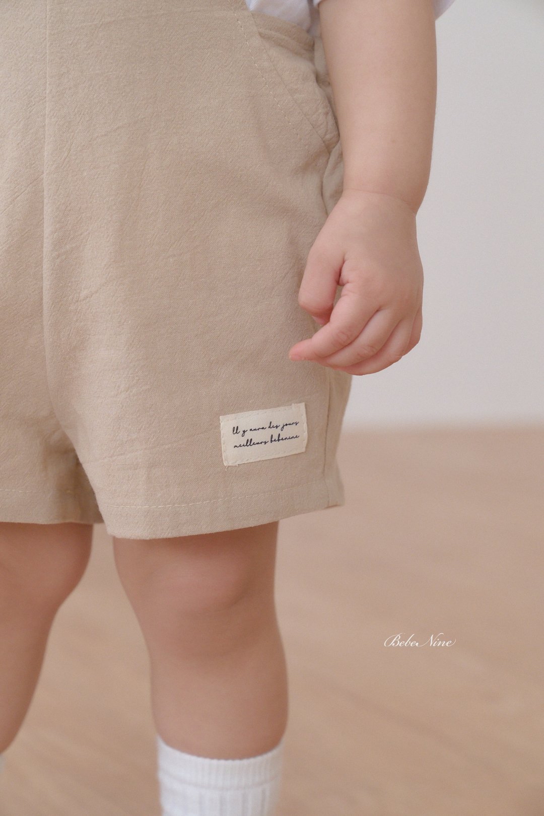 ☀️預訂 韓國直送☀️🇰🇷Bebenine兩色標籤純棉吊帶連身短褲