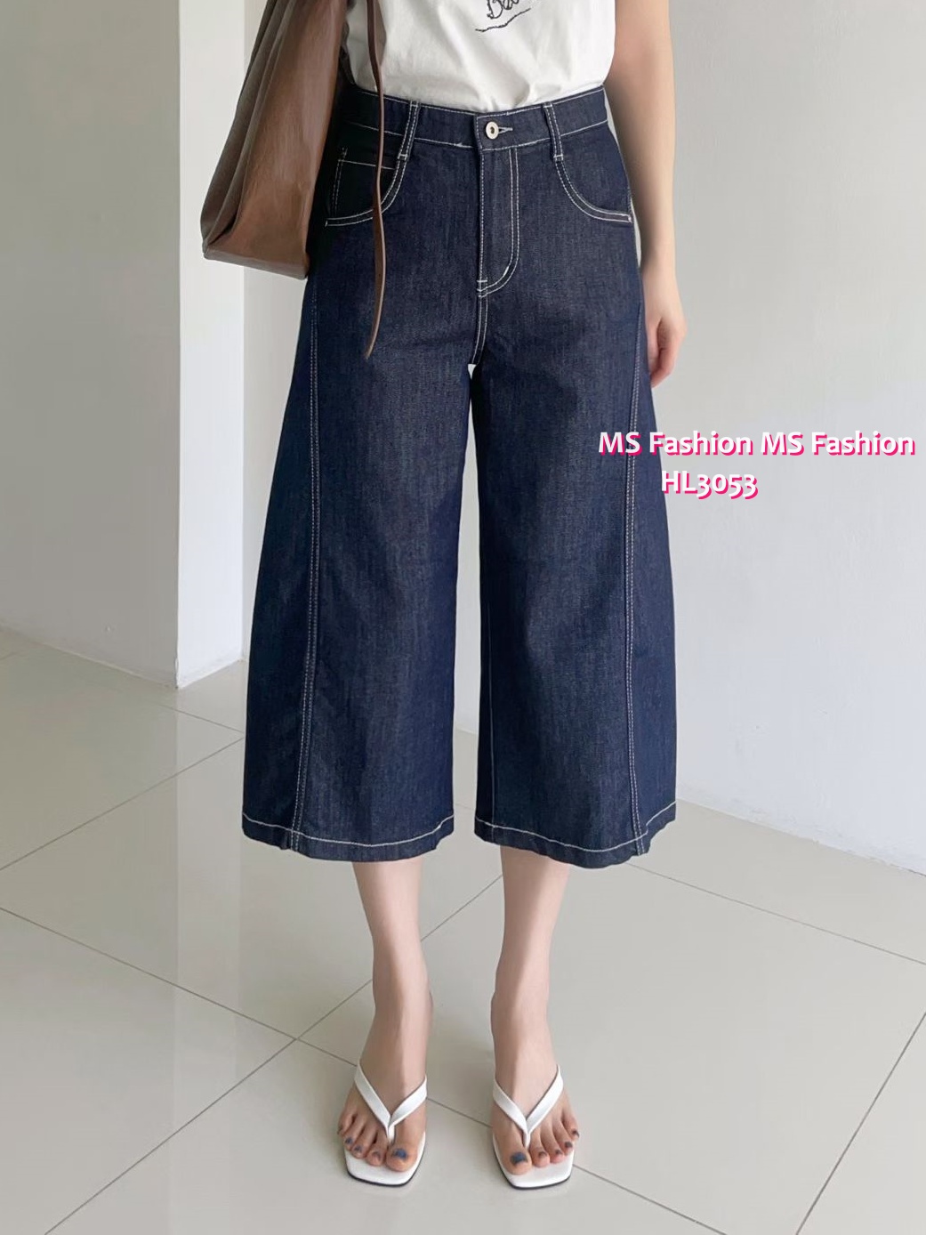 HL3053 韓國🌼Howluk不易褪色七分闊褲