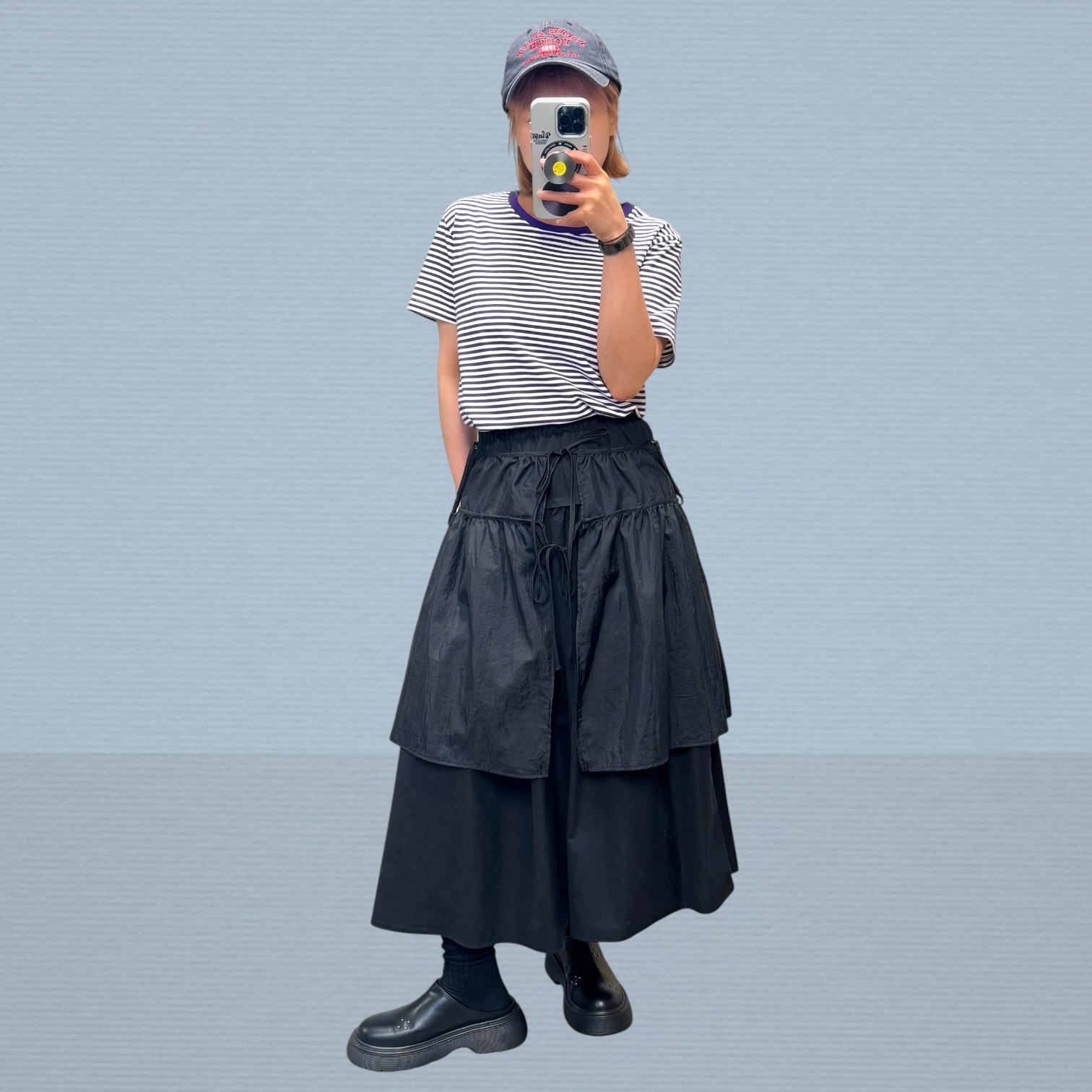 221246 橫間短Tee