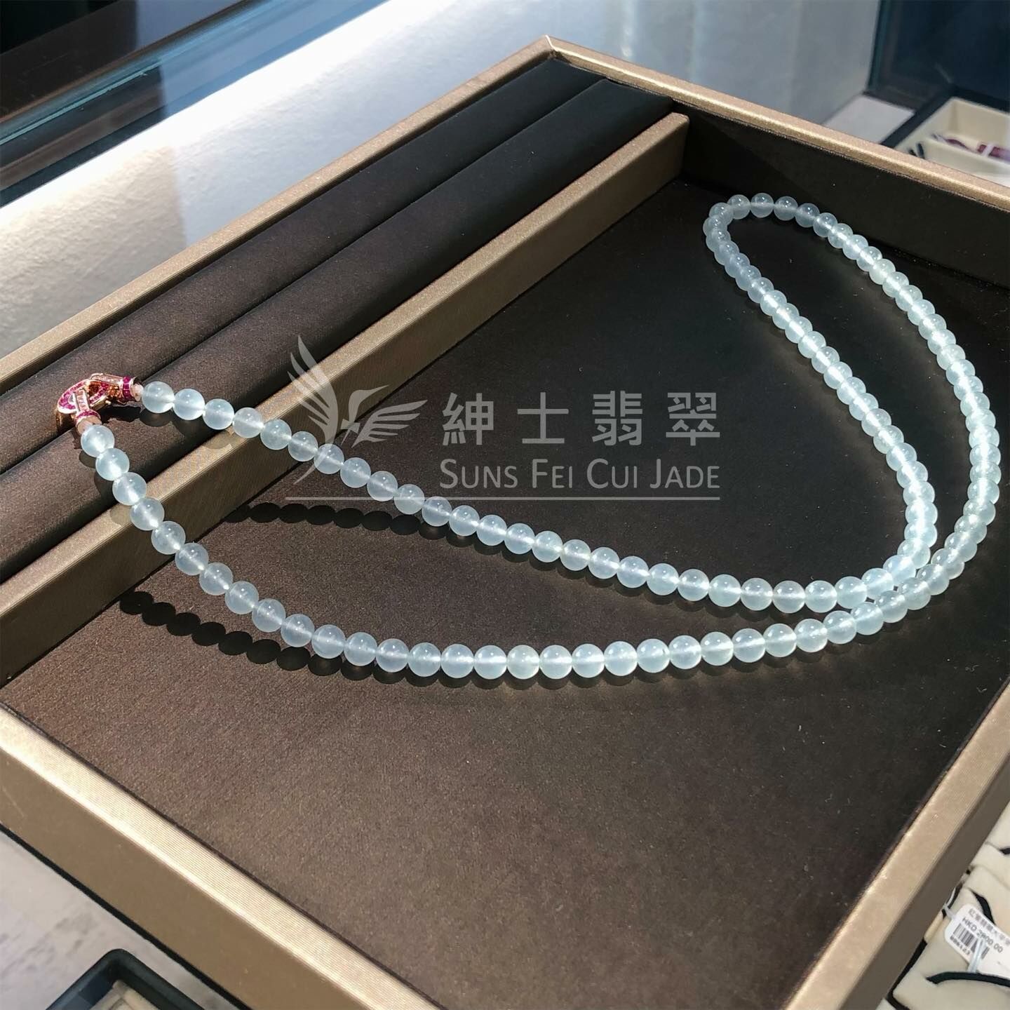 冰種翡翠頸串6mm