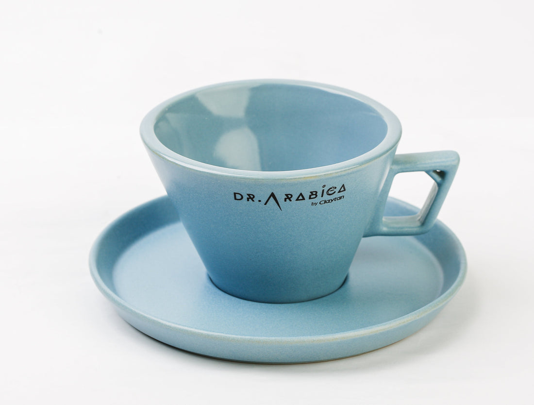 Dr. Arabica Professional Series - Cappuccino 180ml & 250ml Cup & Saucer TML05, TML06 & TML07 with Gift Box