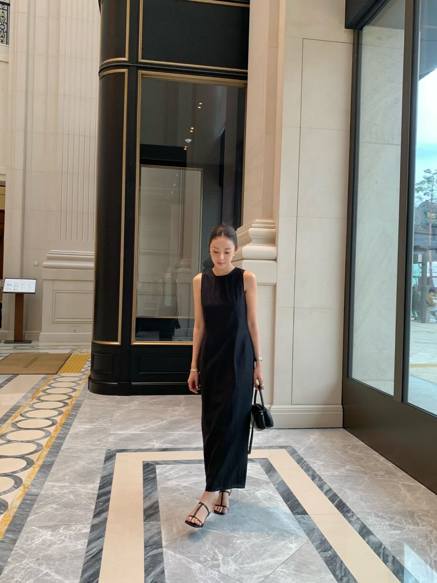 Elegant one piece long dress (with inner dress)