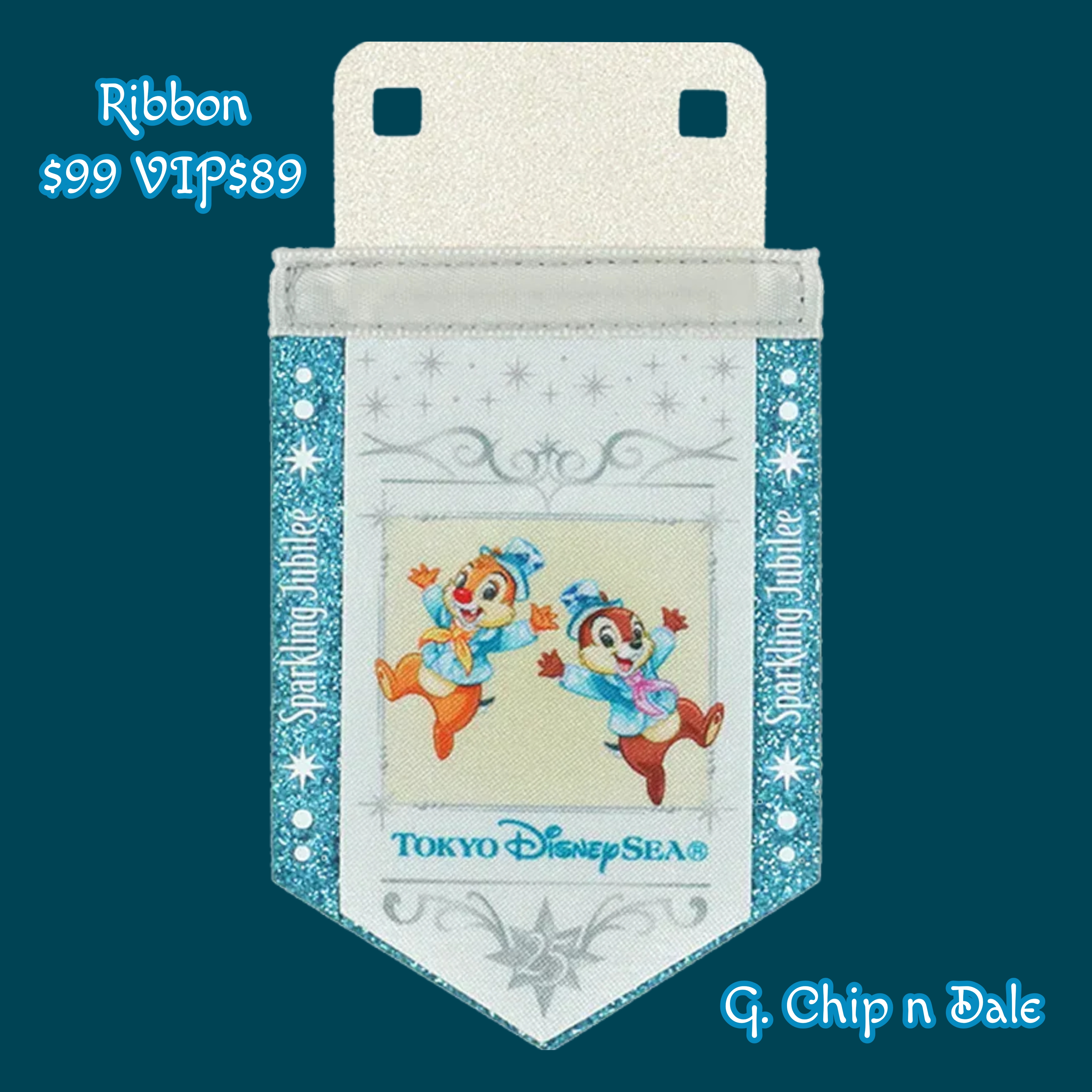 【預訂】DisneySea 25th Jubilee Badge - Jubilee Badge + Ribbon