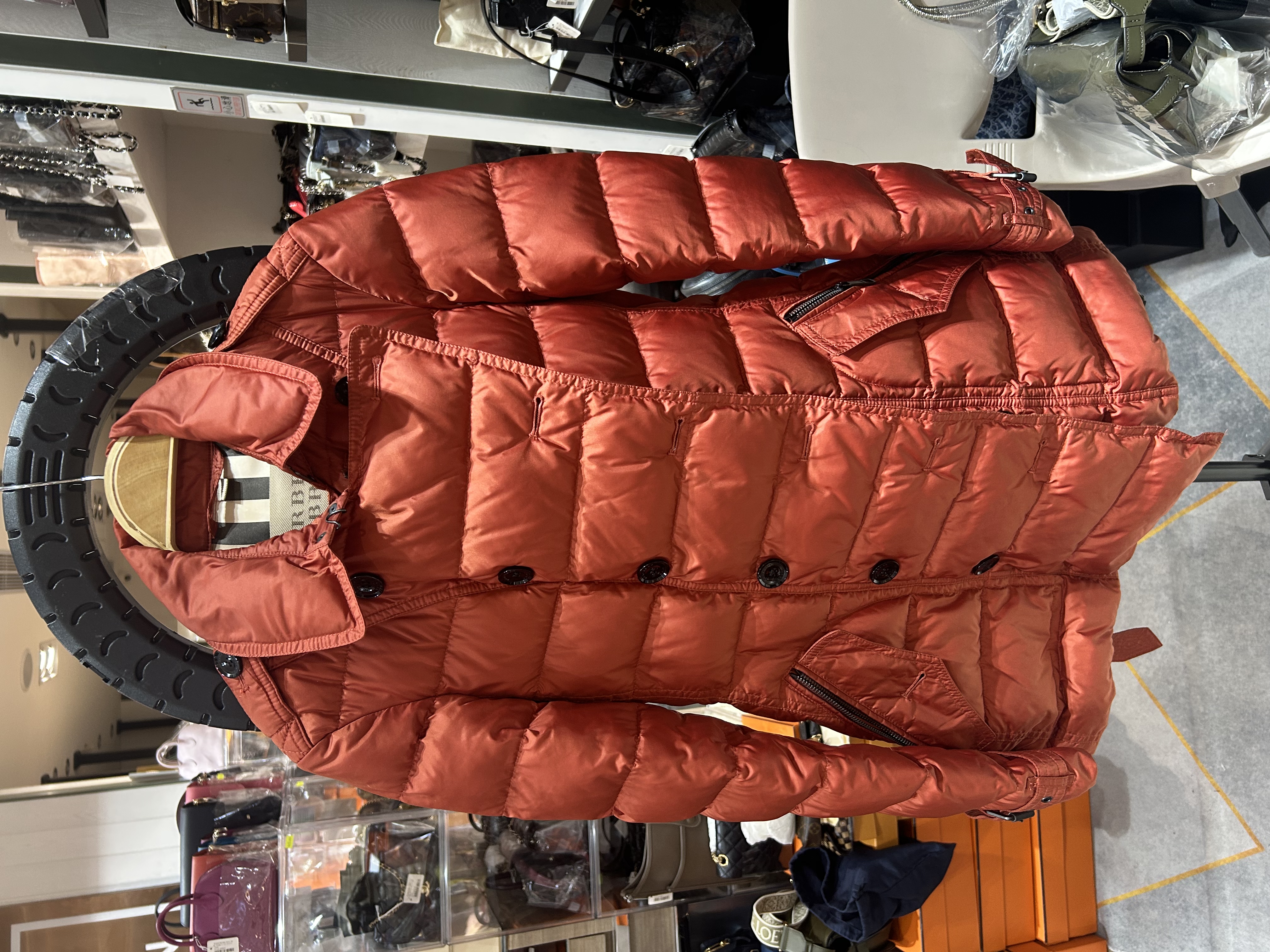 Burberry Brit down Coat 古銅色羽絨連帽外套 Size: 175 100%Authentic, 98%new 