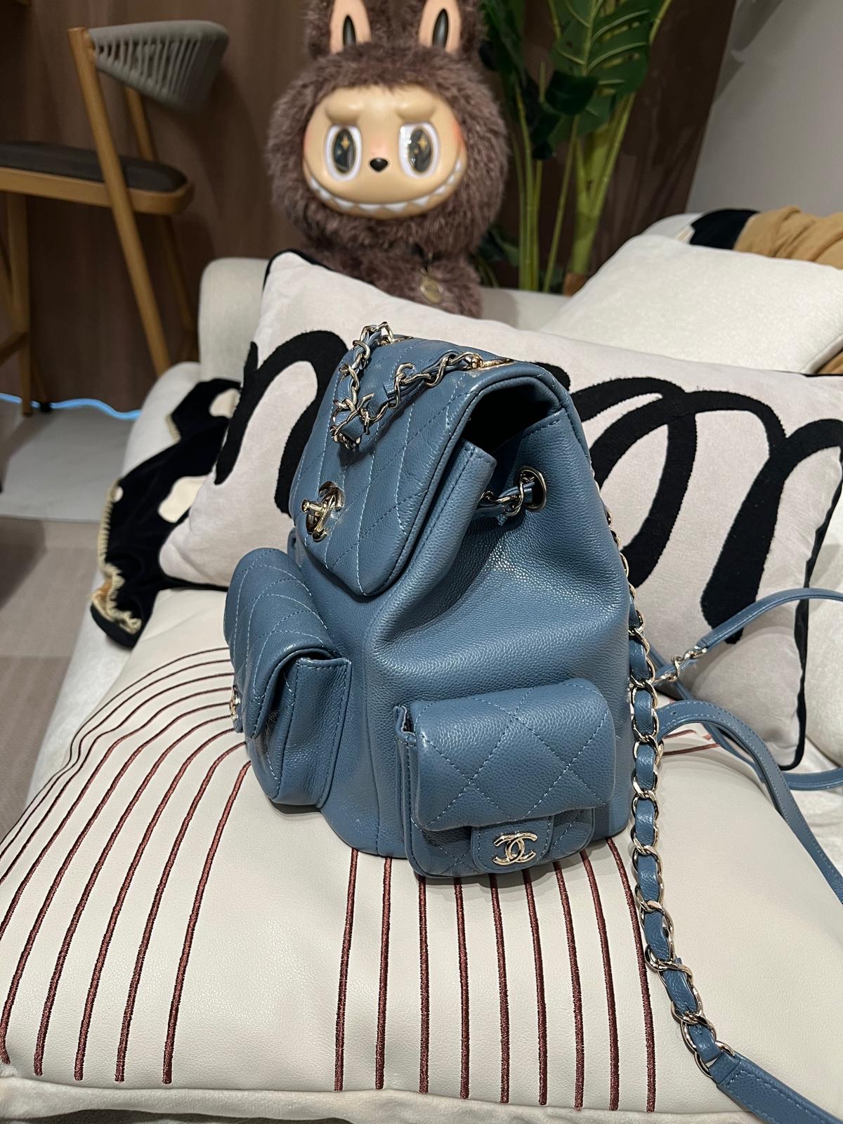 Chanel duma backpack 荔枝牛皮 100%Authentic,98%new ✅收據✅晶片✅塵袋✅盒 