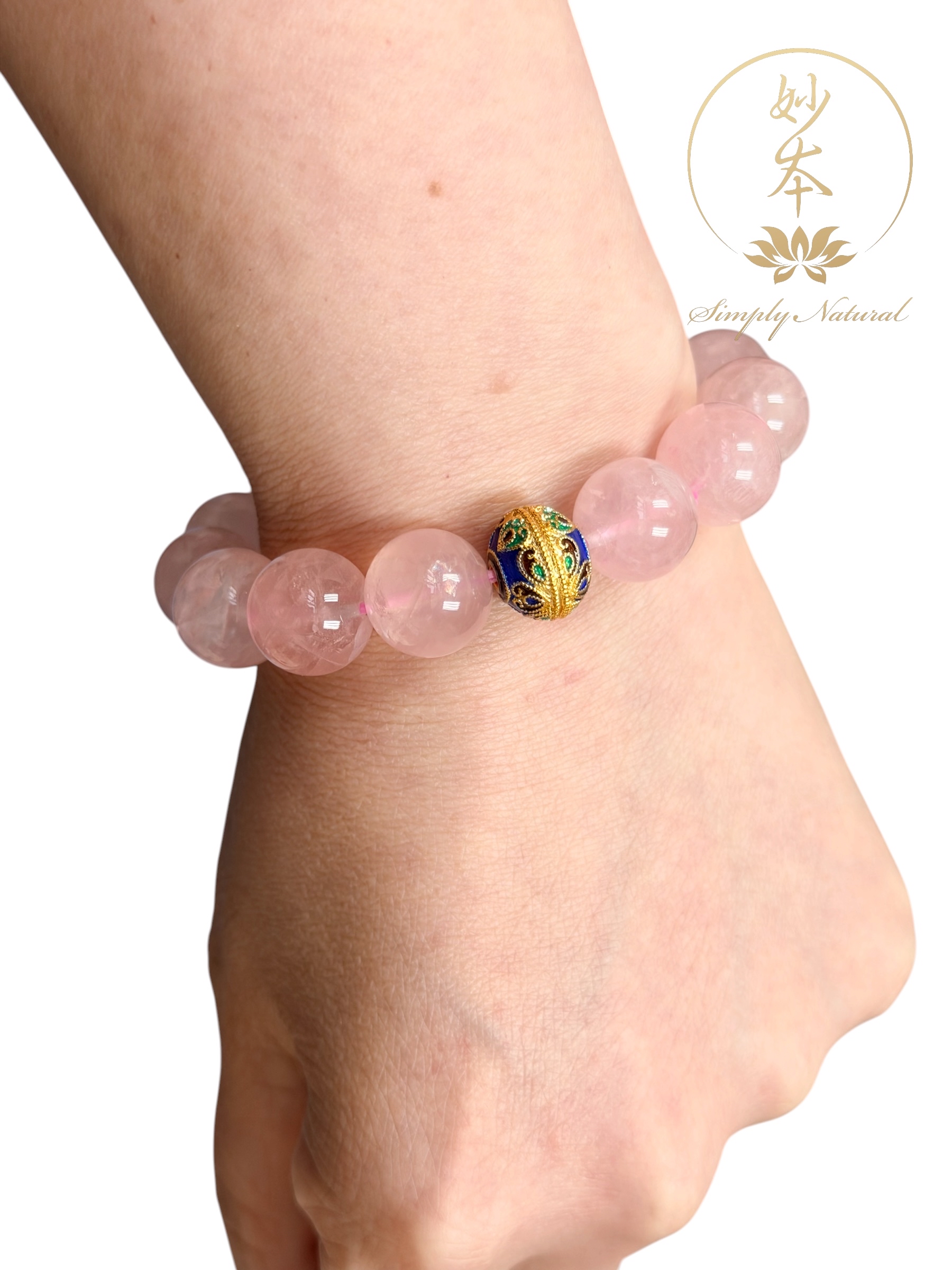 13mm 粉晶手串 （作明佛母火供加持）人緣、事業