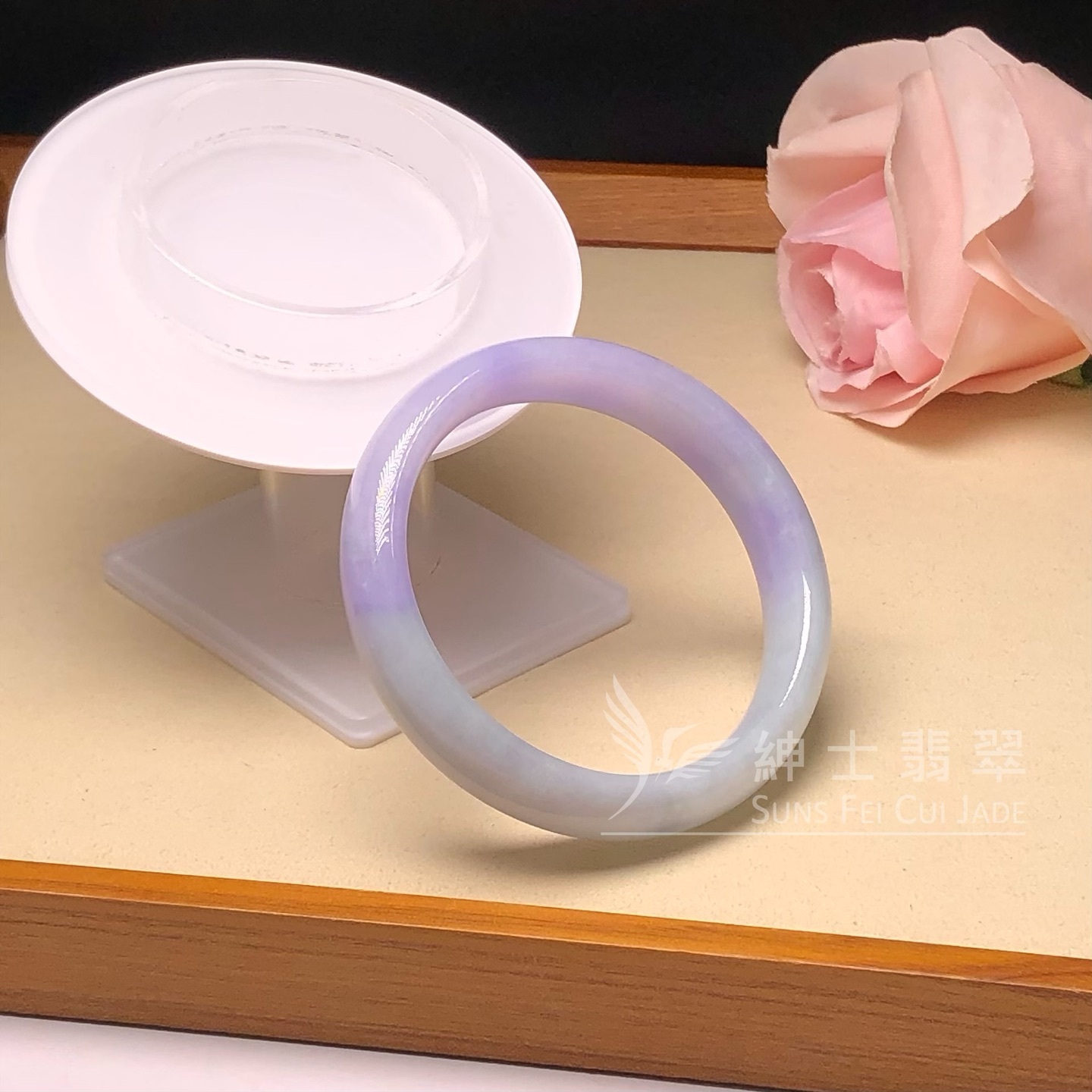 桃紅春福鐲53.2mm