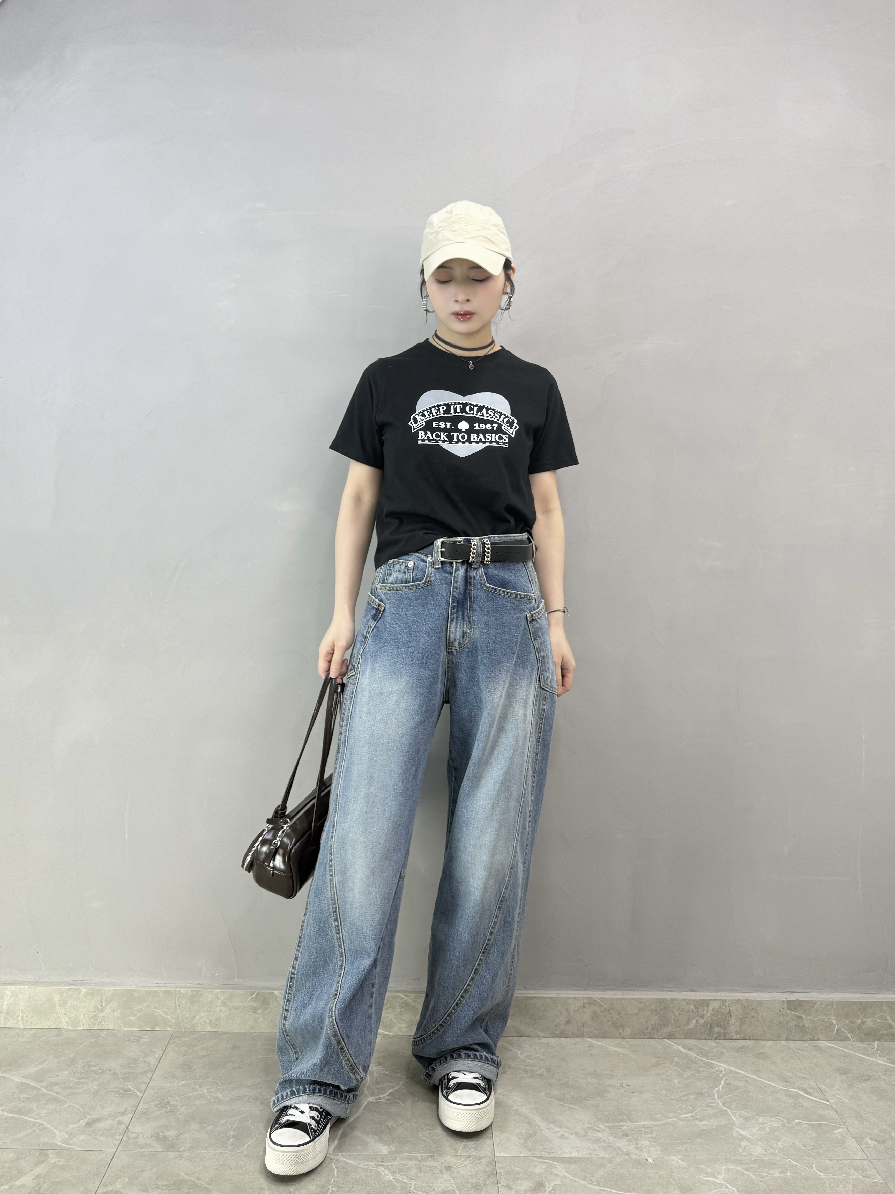 R75 葵扇Print Tee