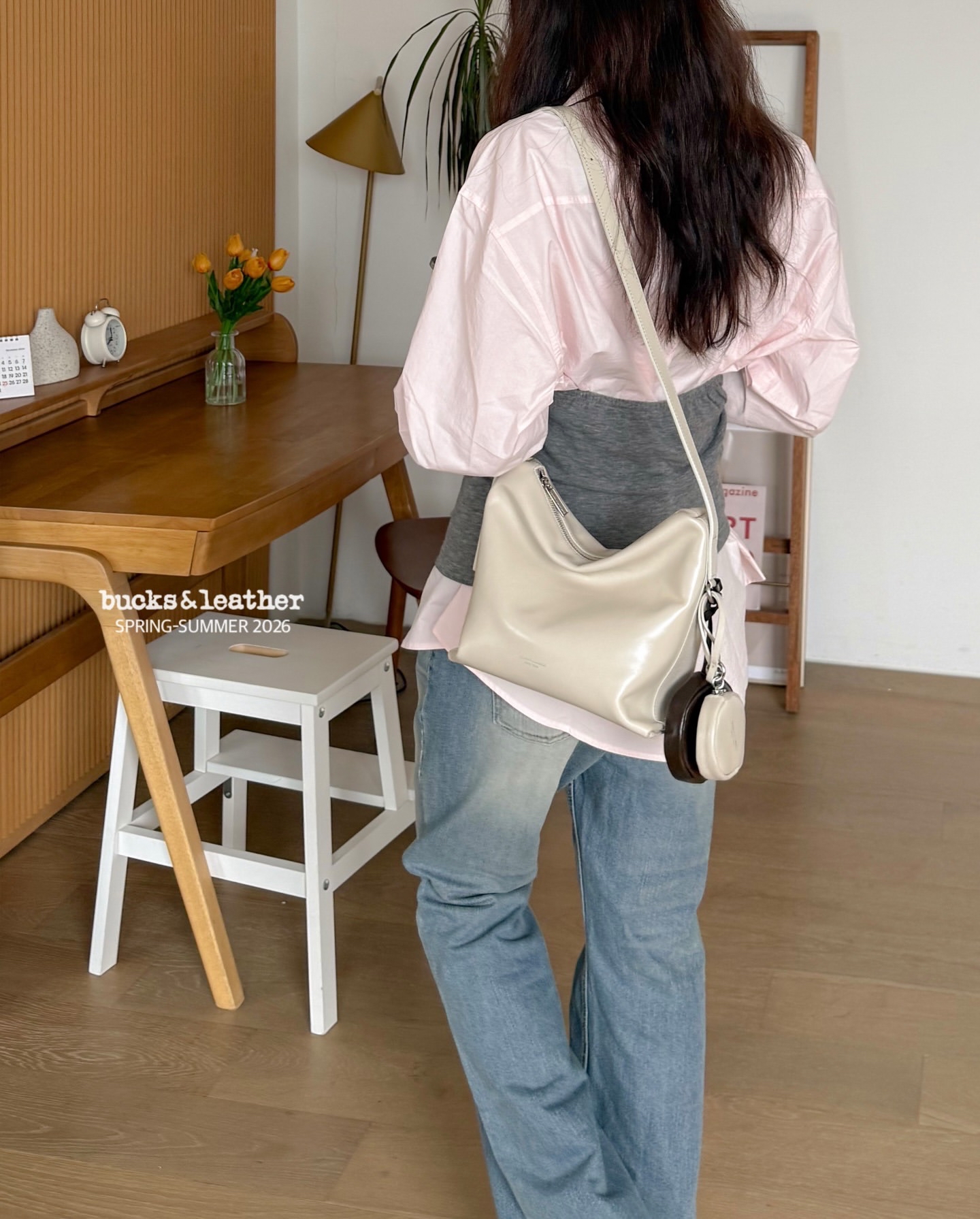 預購_牛皮亮面 Low Bag (S) By Bucks & leather