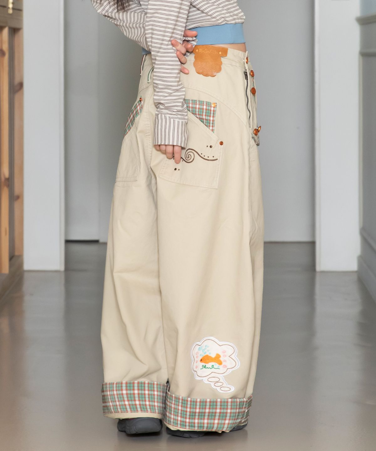  🇰🇷訂購｜RuNaKi'Hu' 26SS｜WXP085 Shiawase Check Color Contrast Balloon Pants 3色 