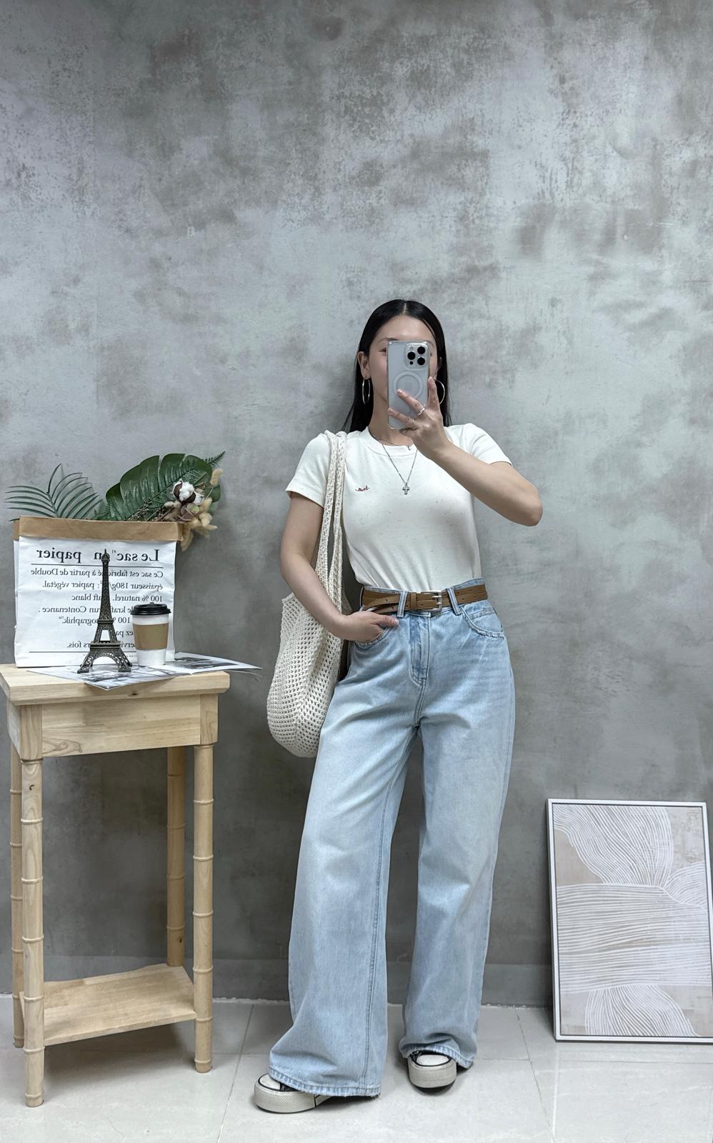 G18 彩點刺繡字Tee