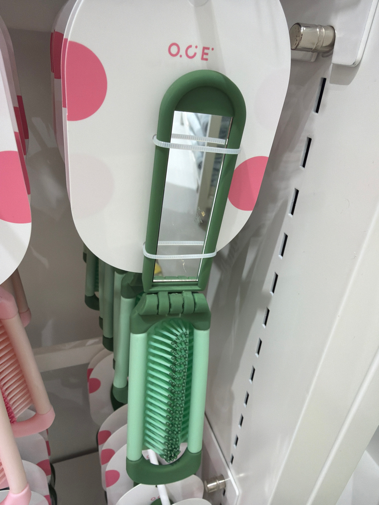 Colorful Portable Folding Mirror and Comb