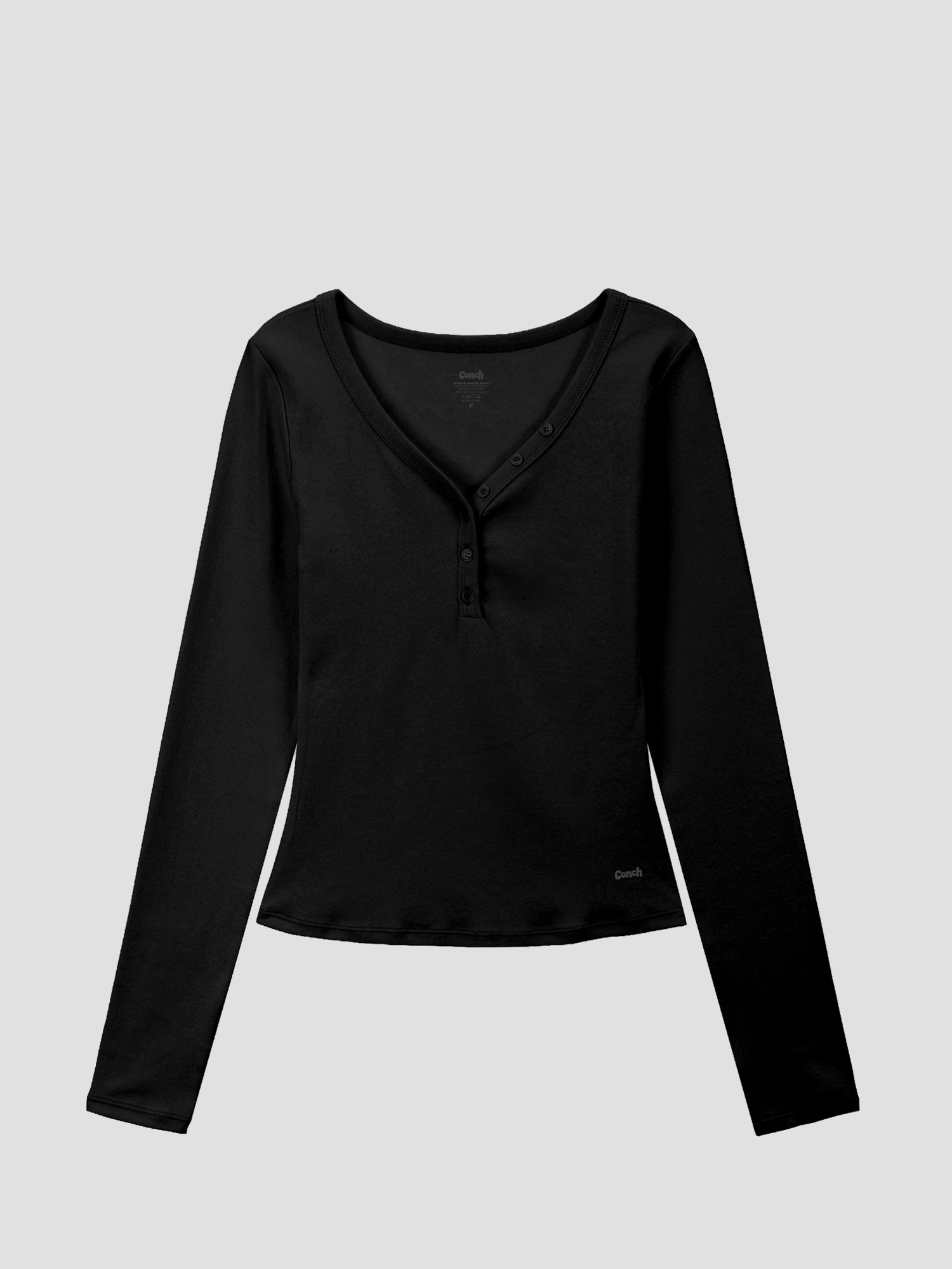 預購_V-neck Layered T-shirt (無帽) by Conch