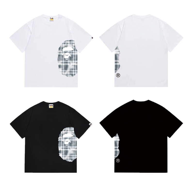 Bape Check Big Ape Head Tee