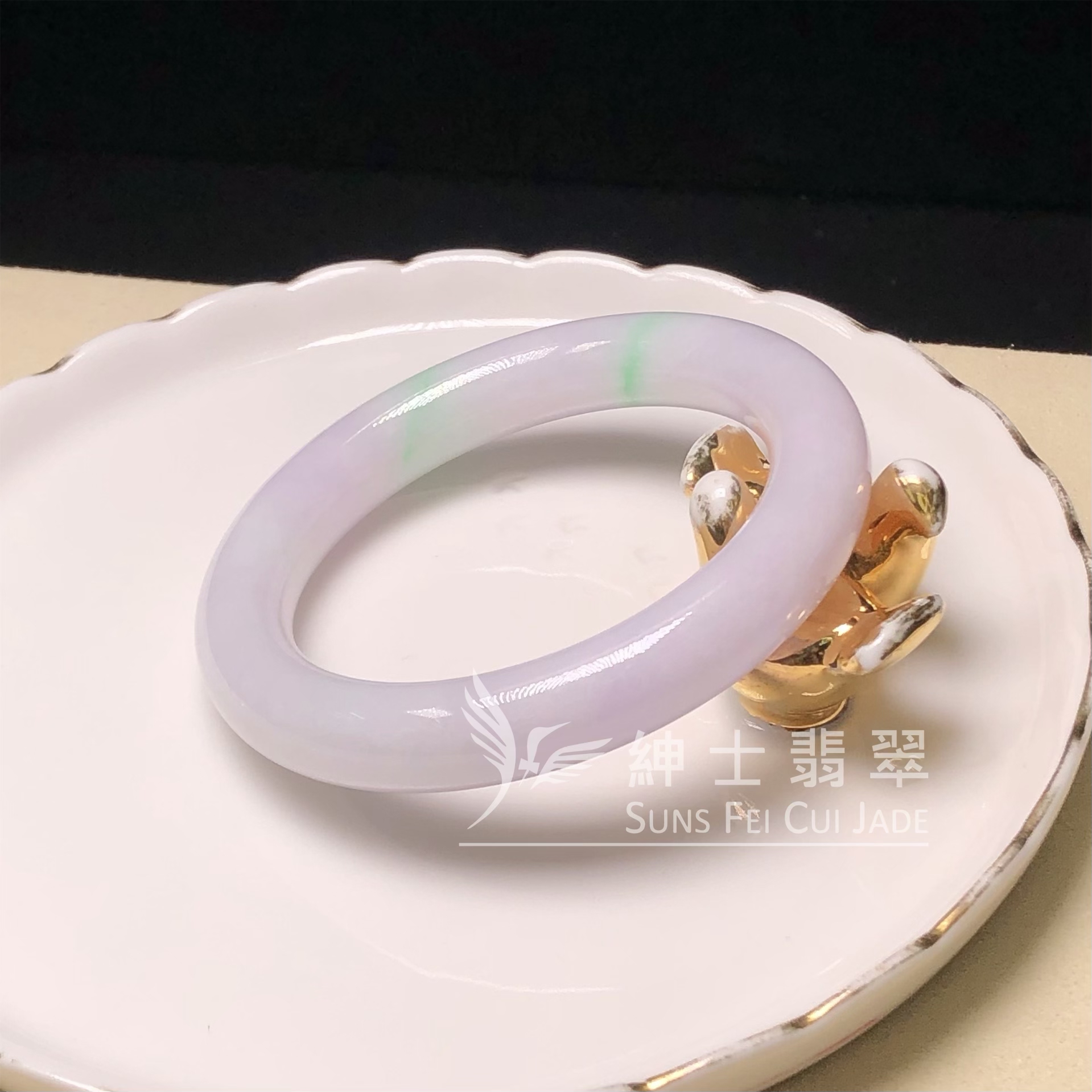 C05548 木那粉紫圓鐲52.8mm