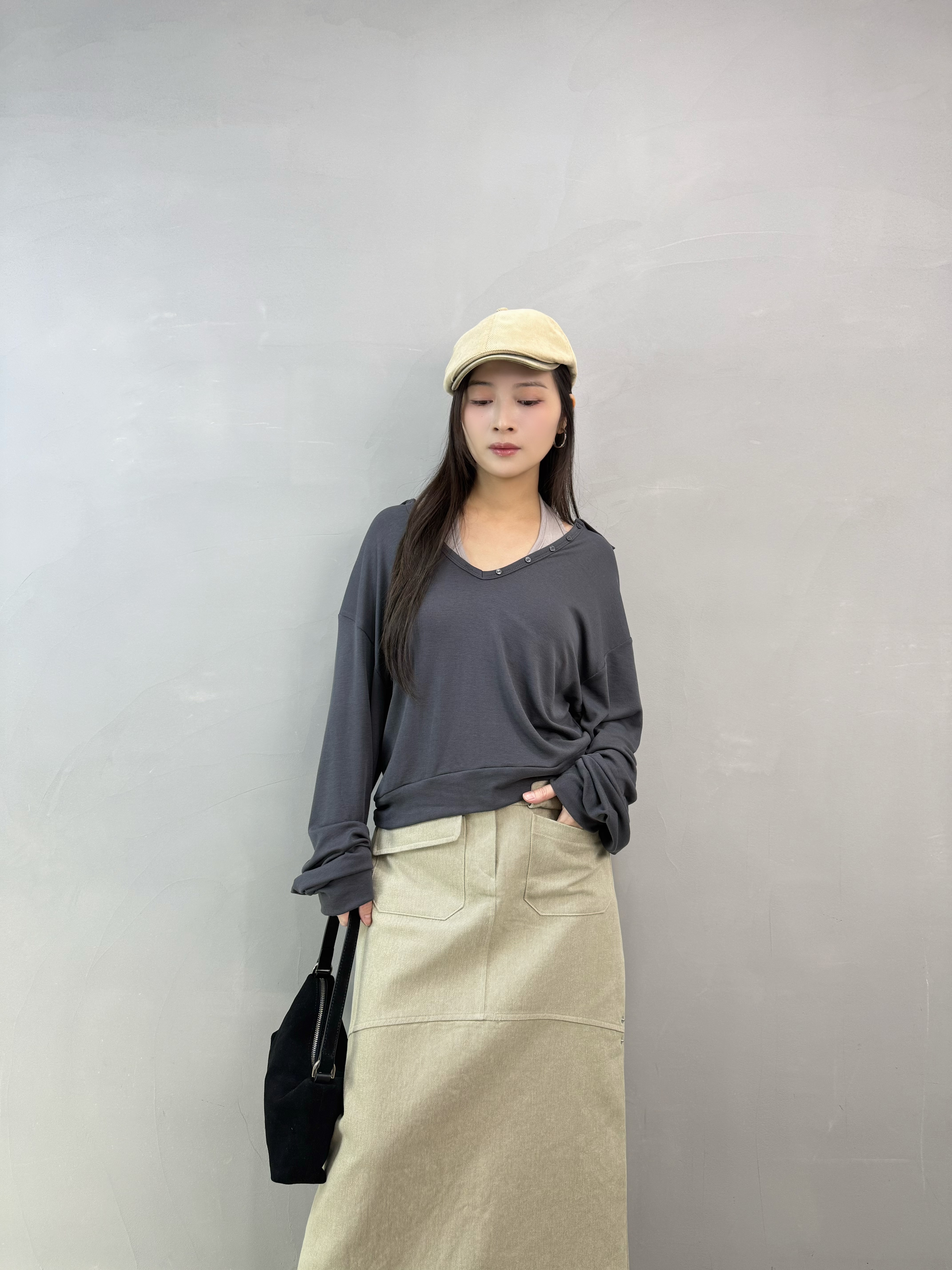 I09 掛頸bra-top+反領top set
