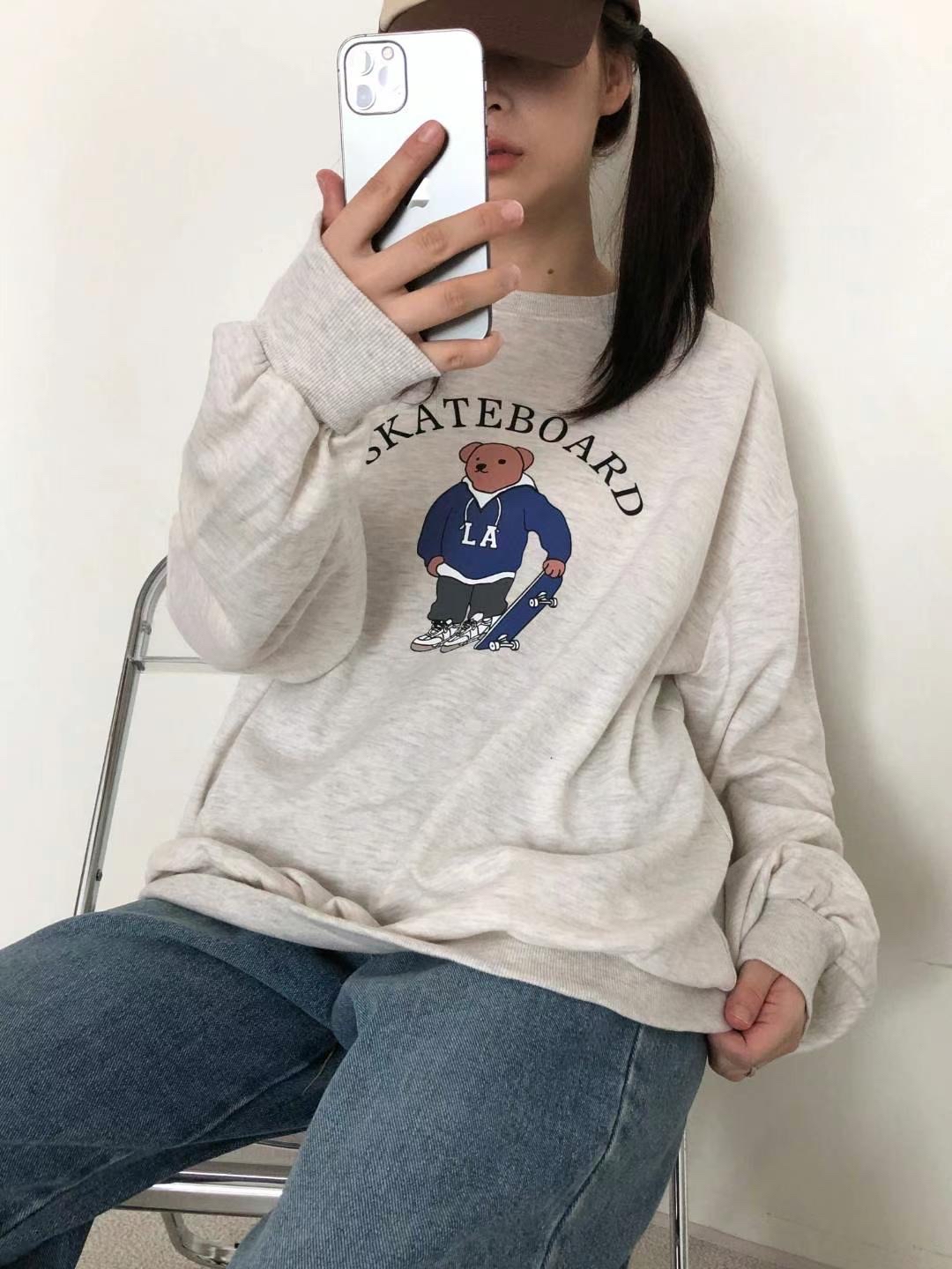 韓國薄絨毛熊仔Hoodie 