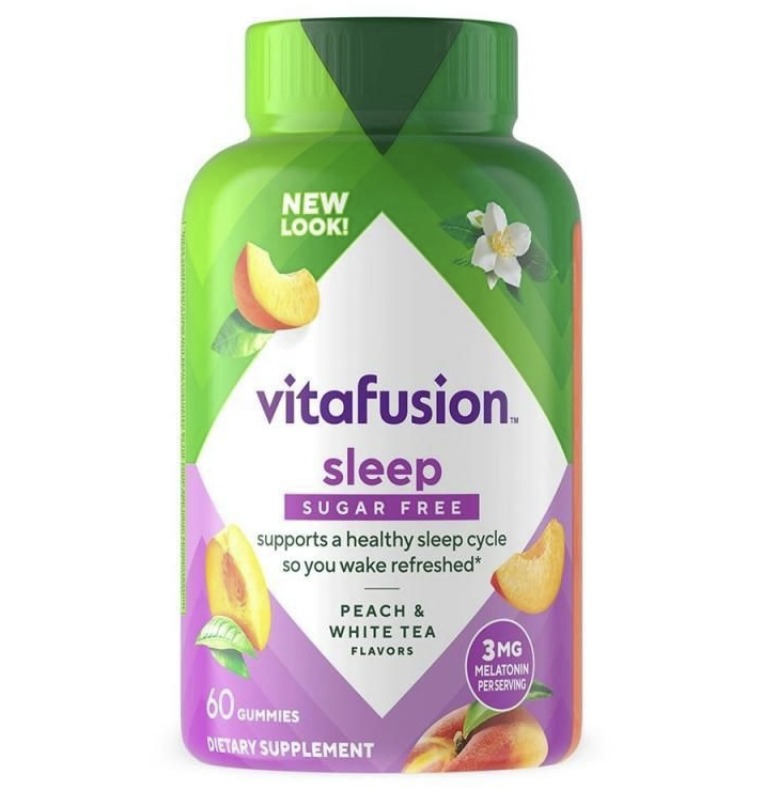 美國Vitafusion Sleep 褪黑素 3mg 改善睡眠軟糖 60粒