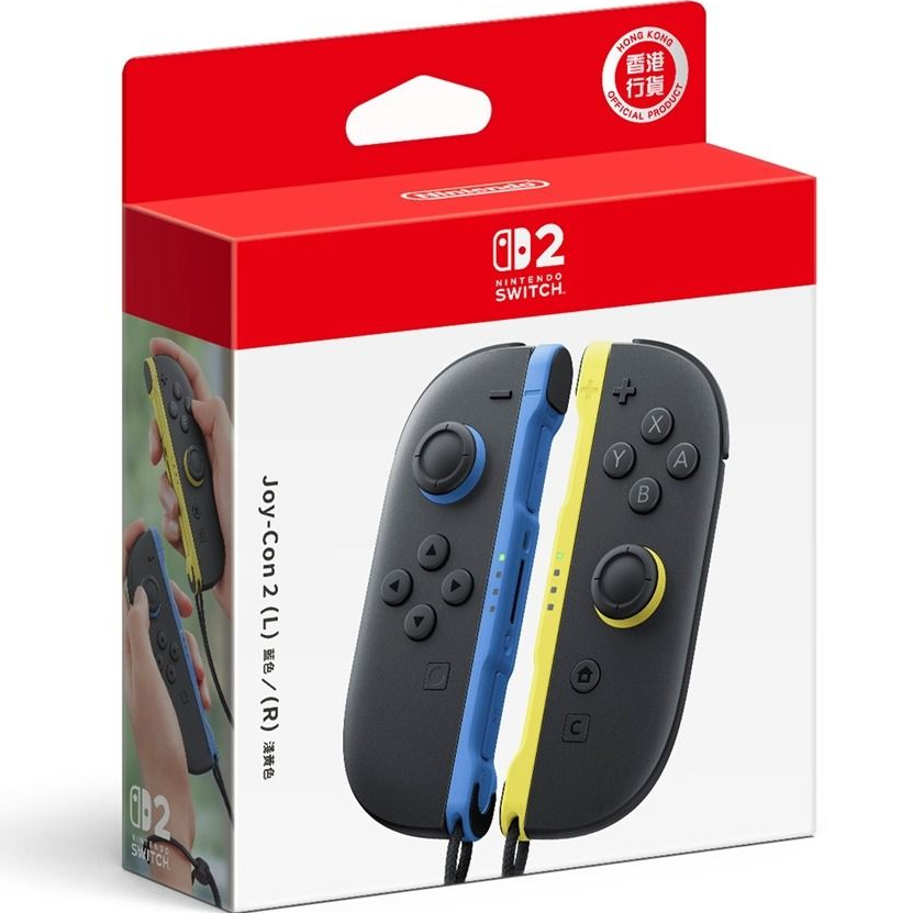 【預售 23/7】【行貨】SW2 Nintendo Switch 2 Joy-Con 2 控制器組 (藍色 / 淺黃色) / Nintendo Switch 2 Joy-Con Controllers (Blue/Pale Yellow) SW2-0393