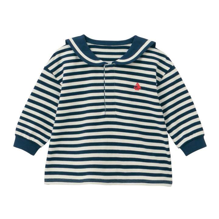 🇯🇵預訂 日本直送🇯🇵三色水手領帆船刺繡長袖上衣