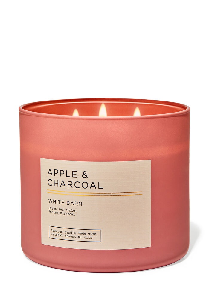 Apple and Charcoal 3-Wick Candle