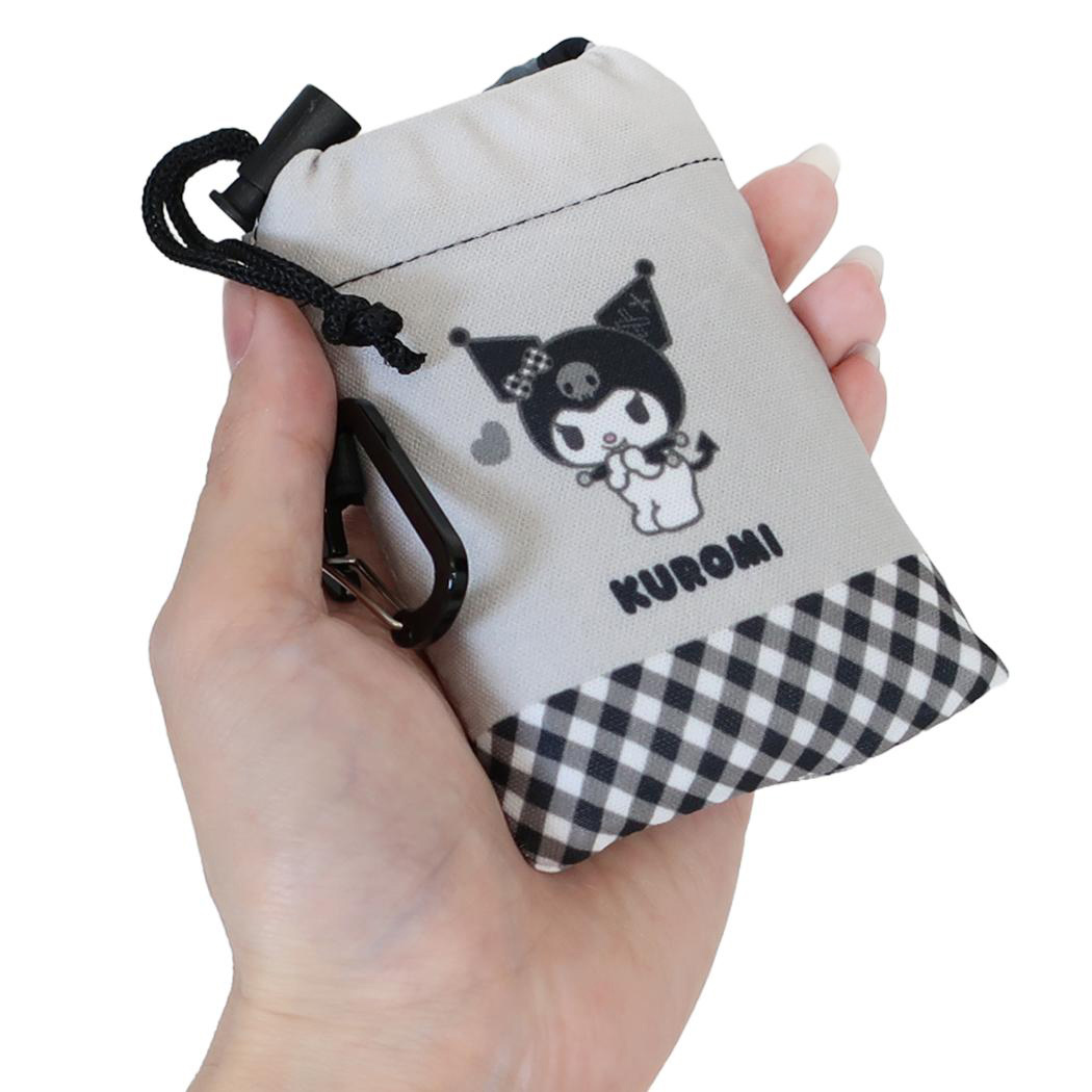 現貨｜Sanrio Kuromi 日版 索繩收納 環保袋 - 可孭上膊 (CKSE1-KU-GC)