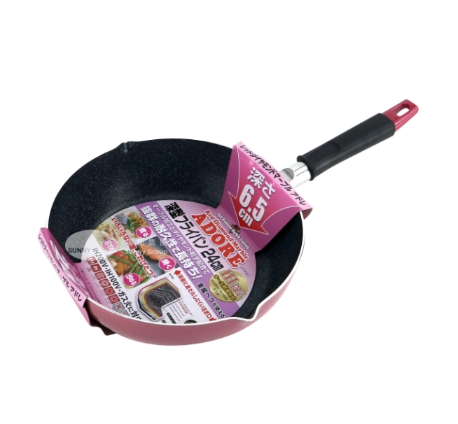 171977/24cm 雲石塗層深炒鑊  (韓國製)