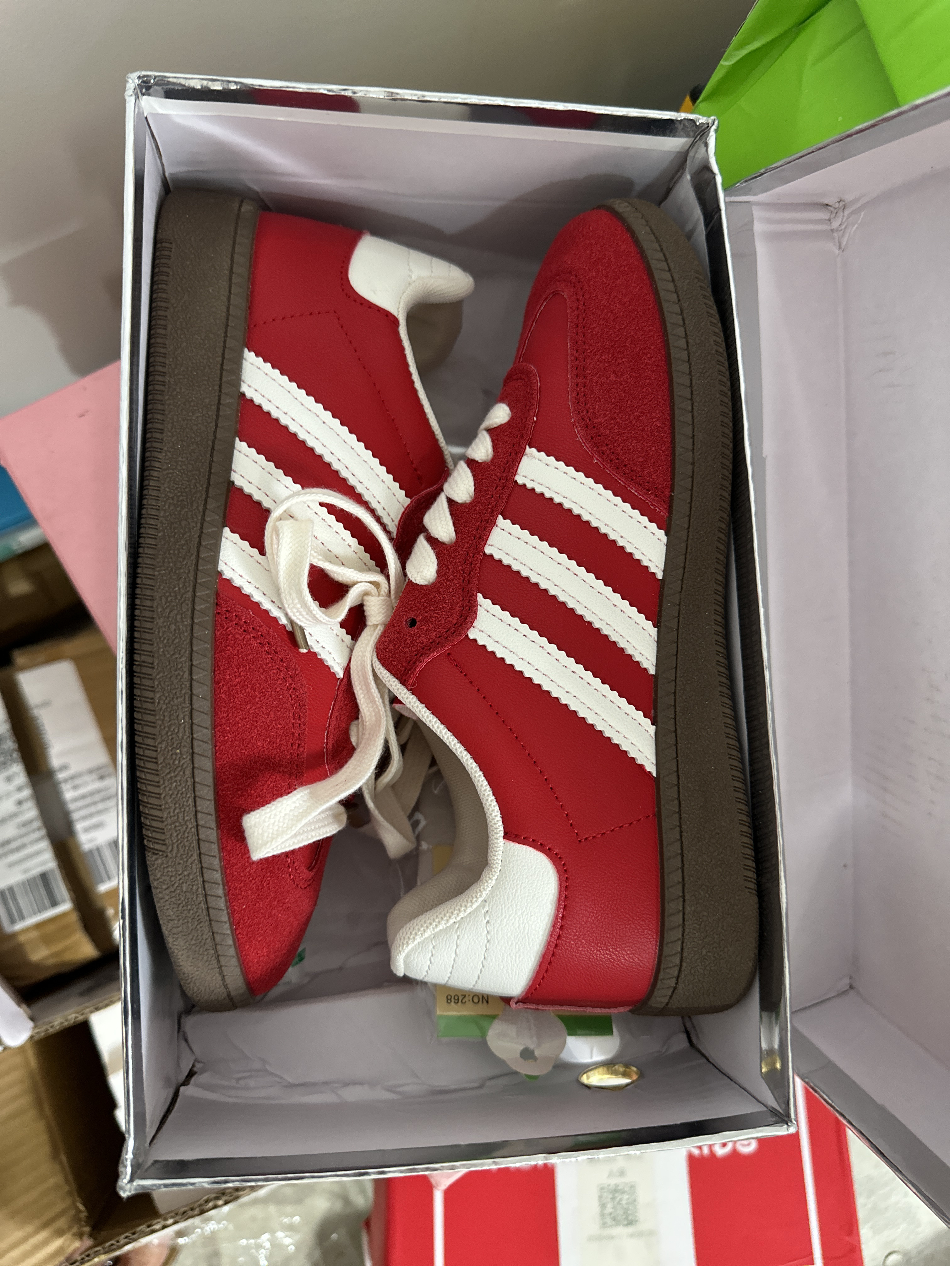 red shoe