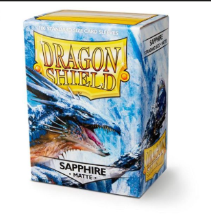 [Original] Dragon Shield Card Sleeves Matte Standard Size (100 pcs) -SAPPHIRE