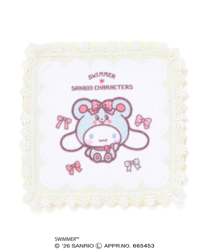 🇯🇵預訂 日本直送🇯🇵Slap Slip x Swimmer x Sanrio系列四色人物圖案蕾絲花邊毛巾手巾手帕