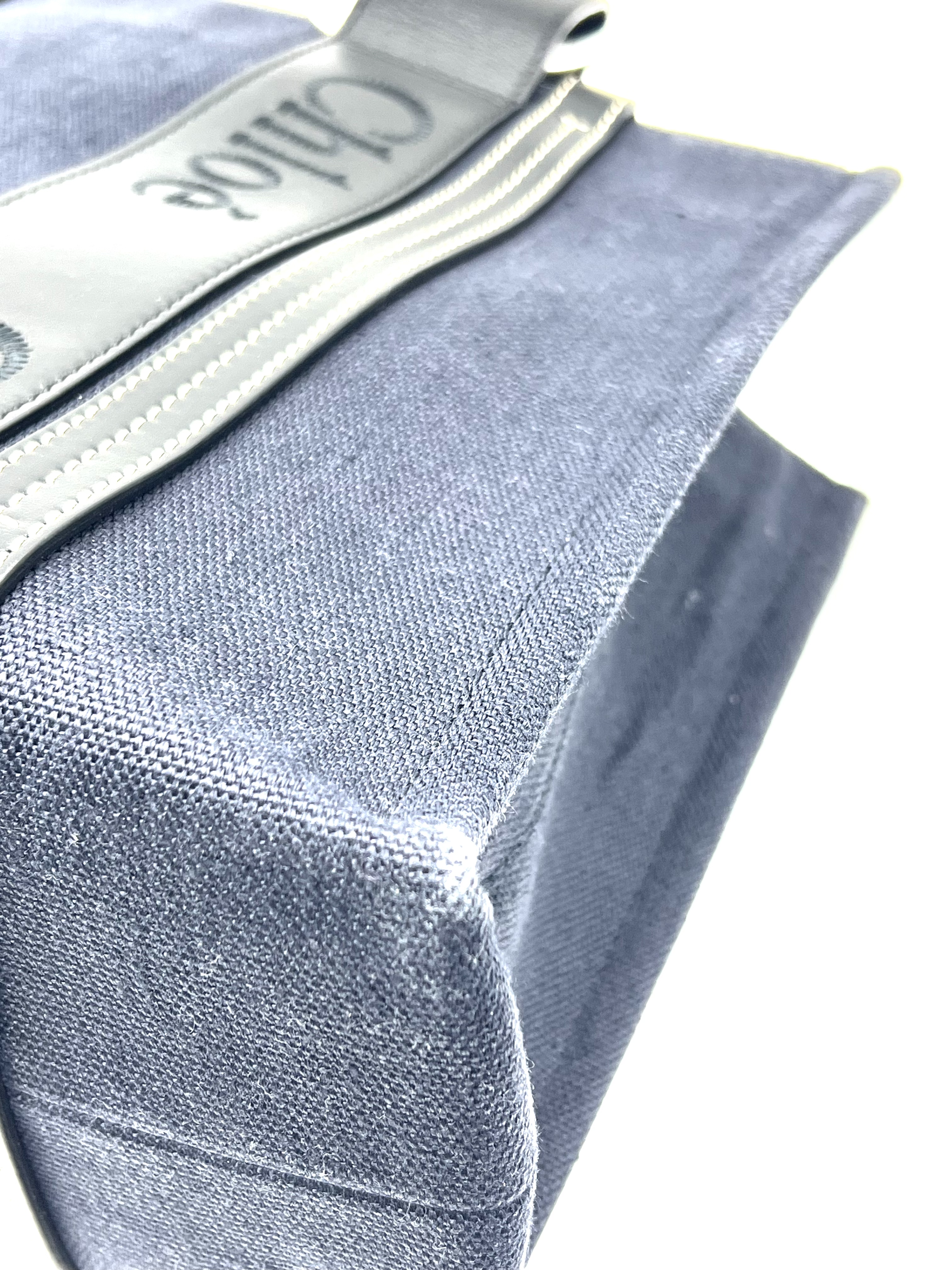 Pre-Owned Chloé Woody Medium Denim Tote Bag / Product Code: 26041105