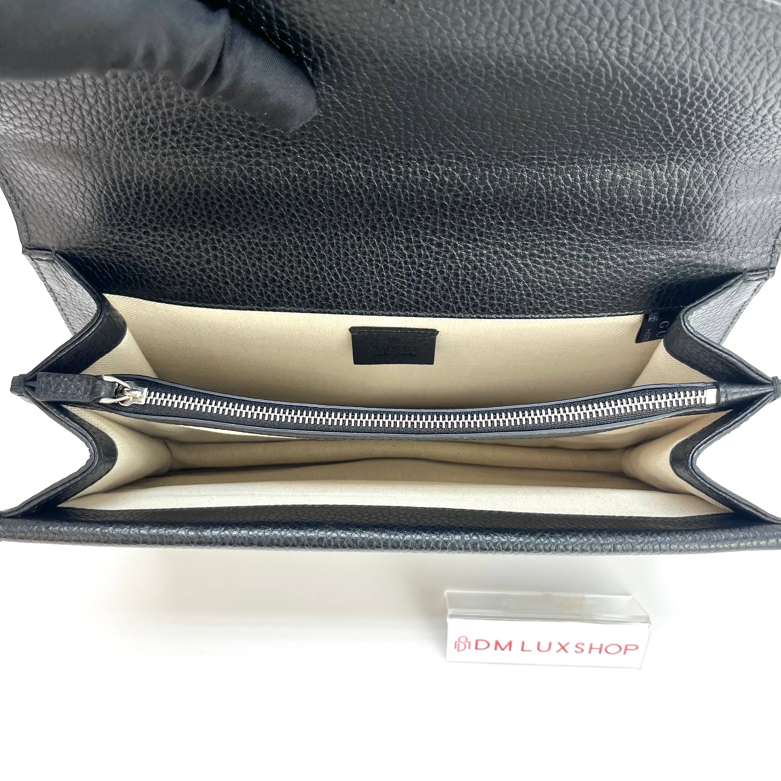 Gucci Black Dionysus Medium Shoulder Bag SHW