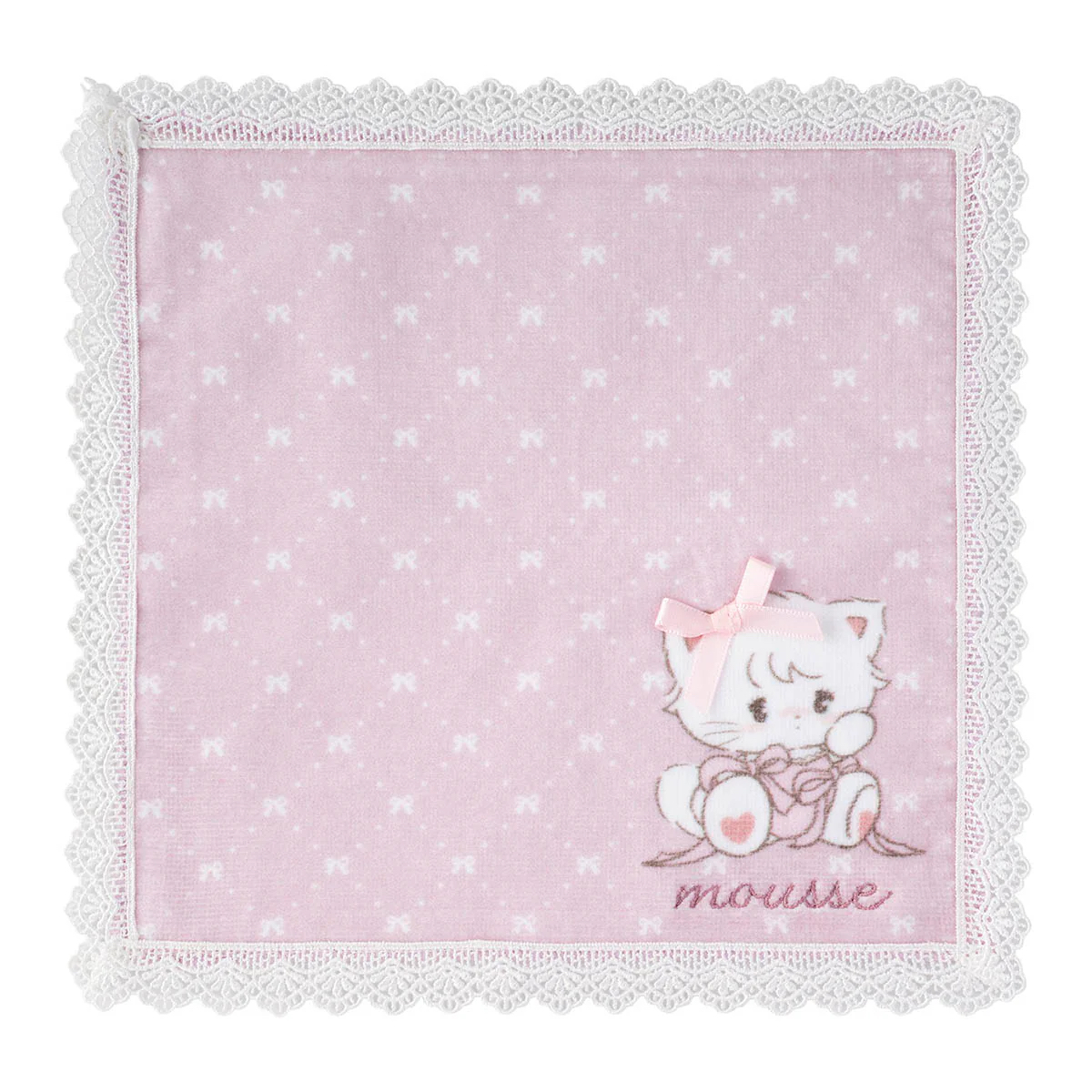 🎀【預訂】 Lil ala mode 蕾絲手巾Mousse 