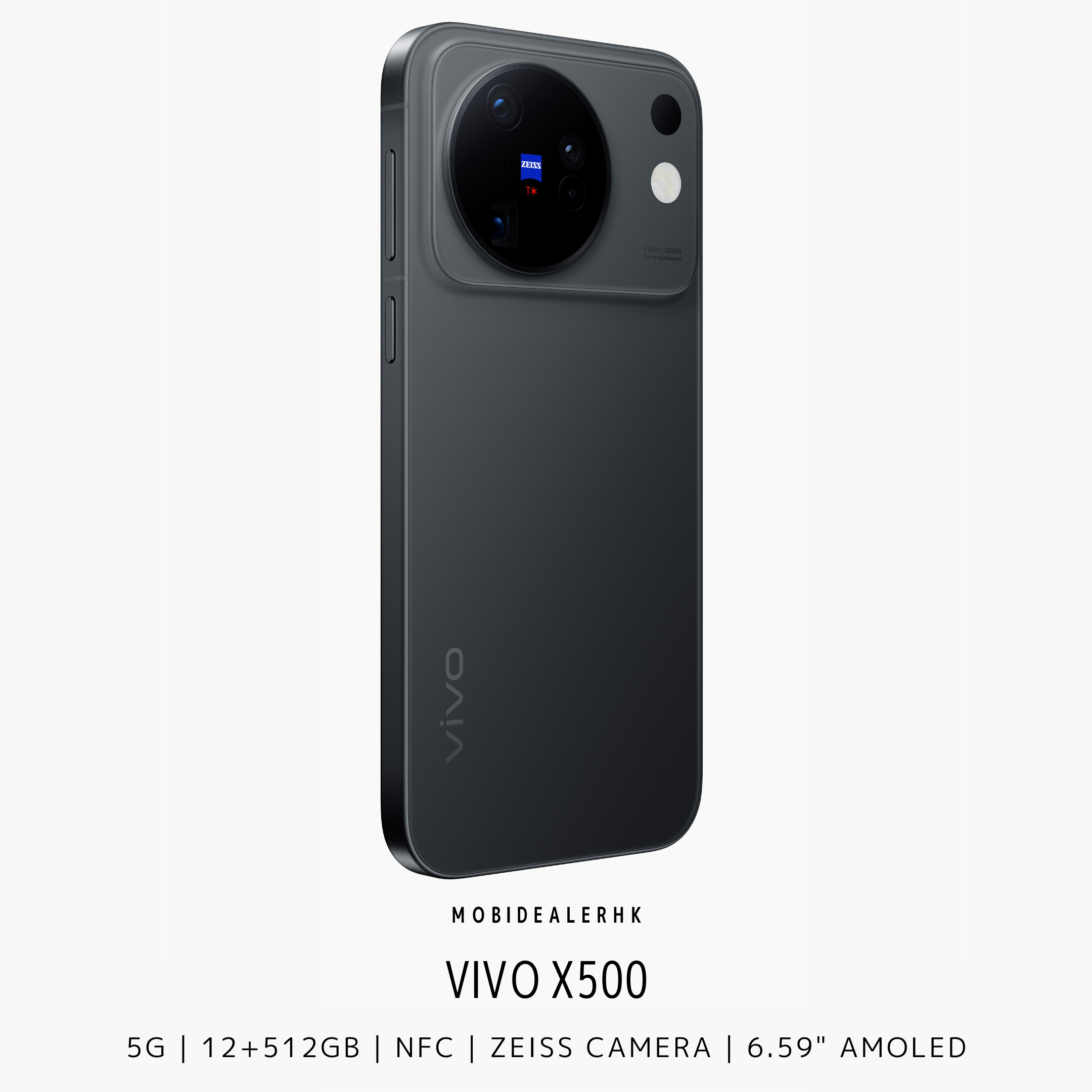 Vivo X500 | 5G | 智能手機 | 蔡司 6400 萬像素 APO 超級長焦 | 7500mAh 巨量電池 | IP68/IP69 雙防護 | 天璣 9600M