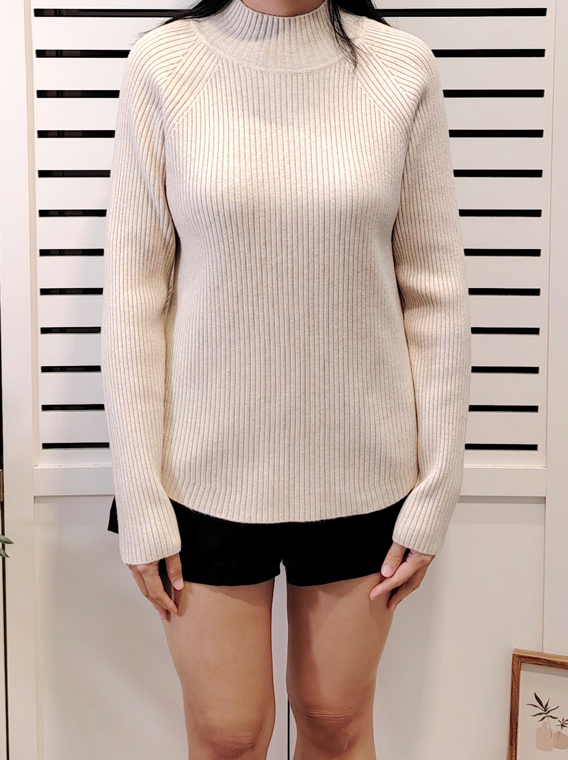 S1215 High Neck Long Sleeve Knit Wear