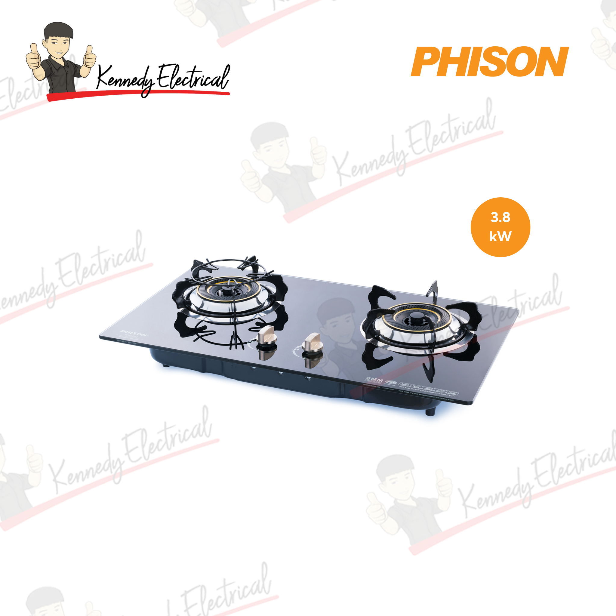 Phison 6.64kW Gas Cooker Built In PGC-702