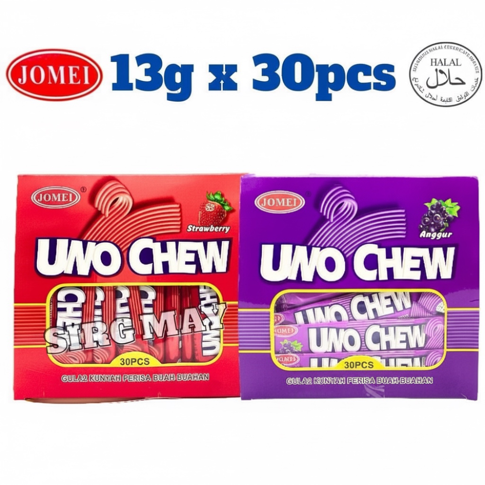 Jomei Uno Chew candy soft gula chewy 30pcs [Strawberry/Grape]