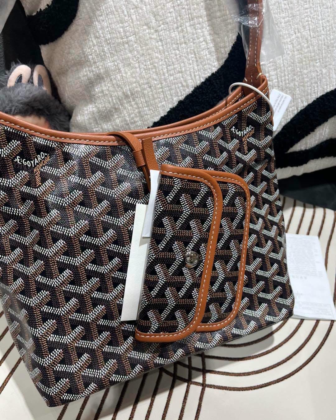全新 Goyard boheme mini hobo bag tan 100%Authentic,100%new全新  ✅收據✅dust bag✅booklet