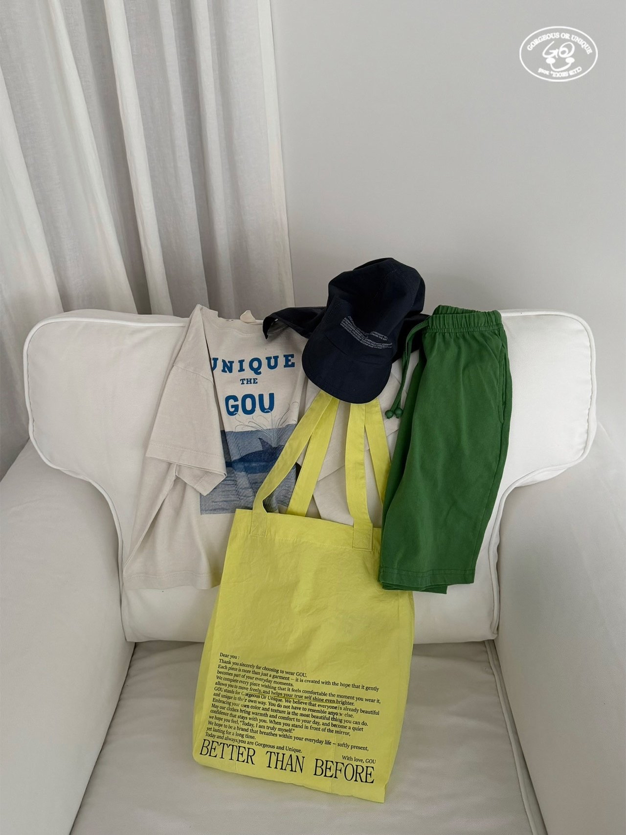 Gou | oversize T (M100-110) 款式為鬆身款
