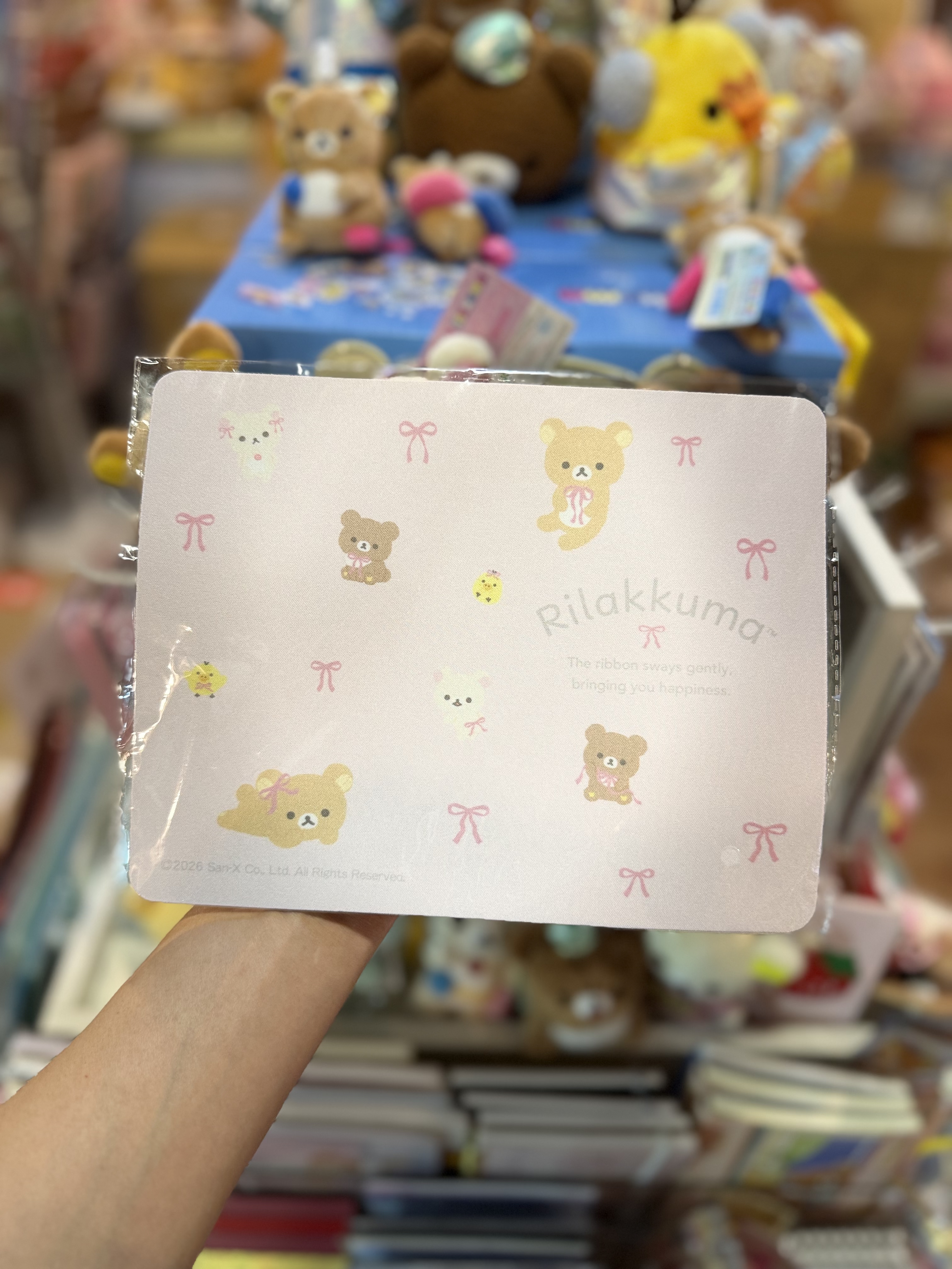 《現貨》全新Rilakkuma絲帶系列mouse pad
