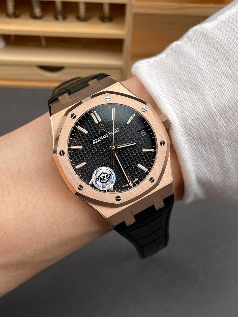 🚀皇家橡树15500 玫瑰金黑盘/41mm/4302机💯