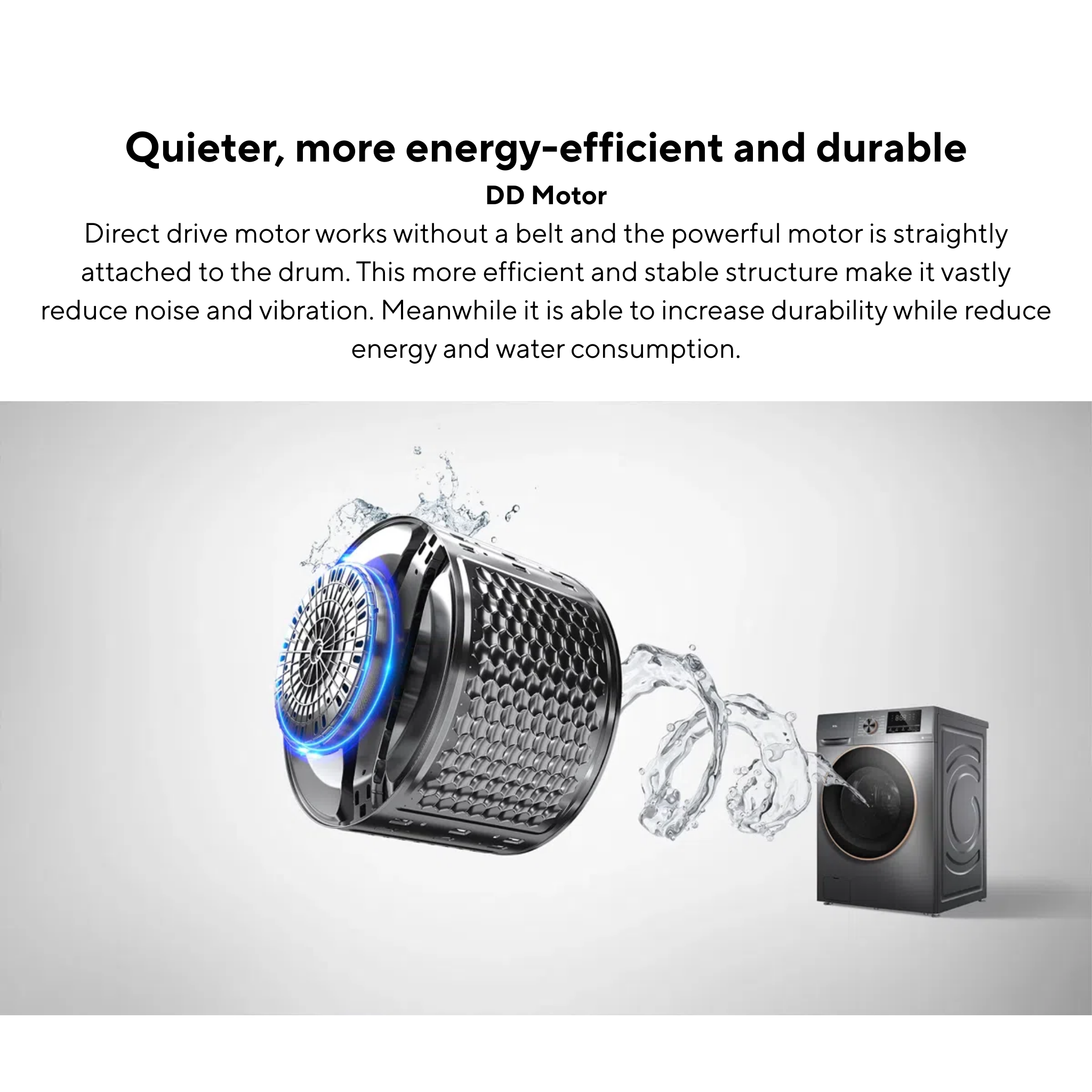 TCL 10kg/6kg Direct Drive Front Load Washer Dryer Combo (TWD100-C22DG)